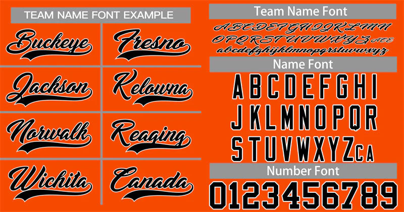 Custom Orange Black-White Classic Style Authentic Baseball Jersey - Image 3