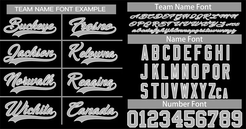 Custom Black Gray-White Classic Style Authentic Baseball Jersey - Image 3