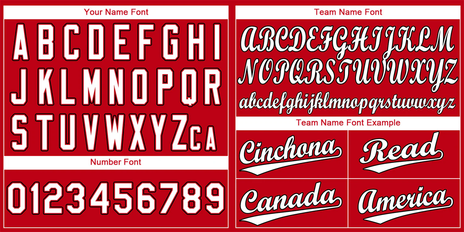 Custom Red White-Black Classic Style Authentic Baseball Jersey - Image 3
