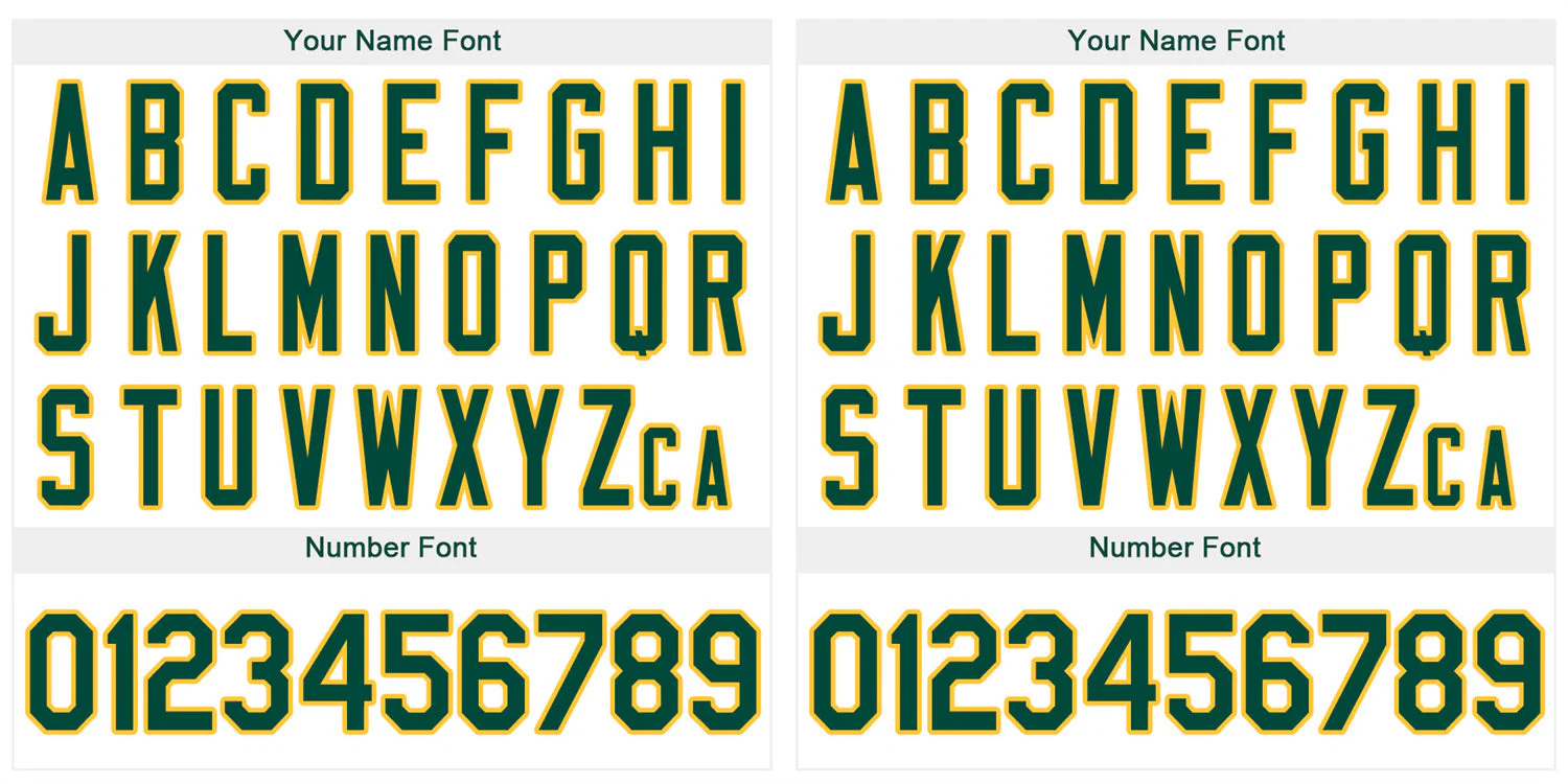 Custom White Green-Old Gold Classic Style Authentic Baseball Jersey - Image 3
