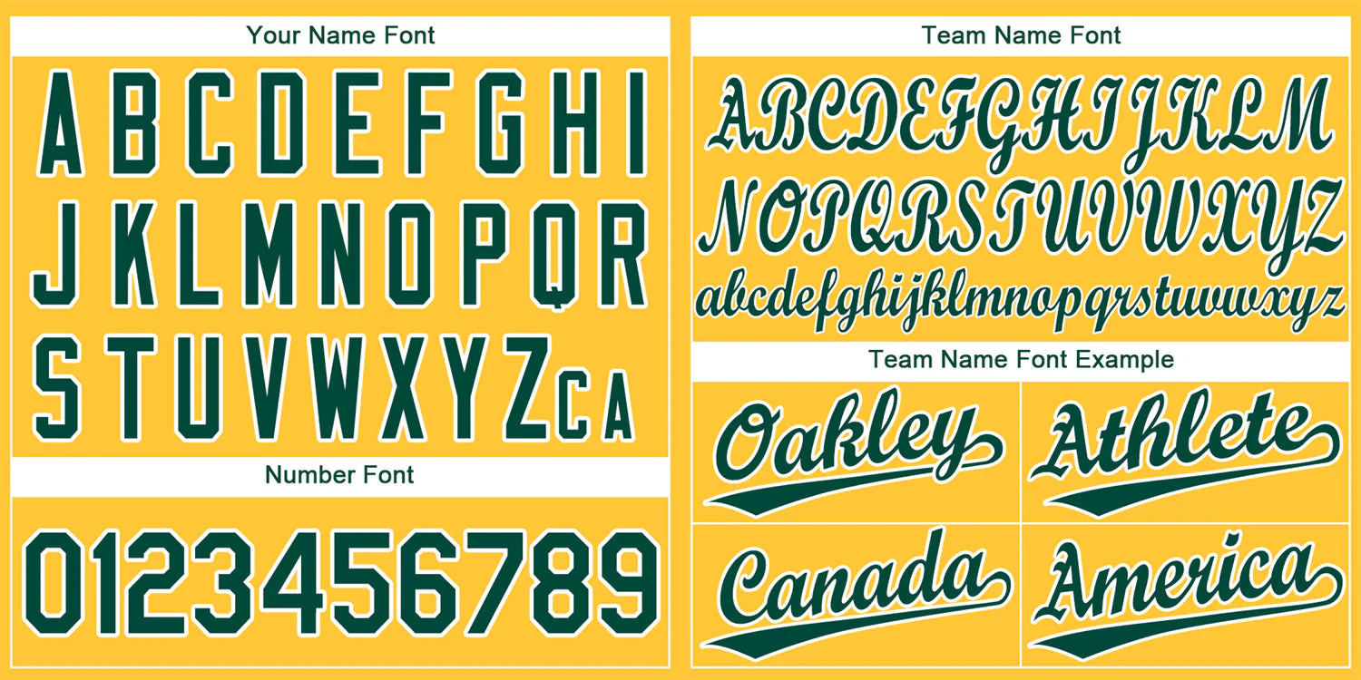 Custom Yellow Green-White Classic Style Authentic Baseball Jersey - Image 3