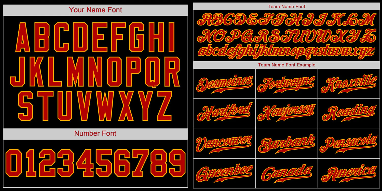 Custom Black Red-Orange Classic Style Authentic Baseball Jersey - Image 3