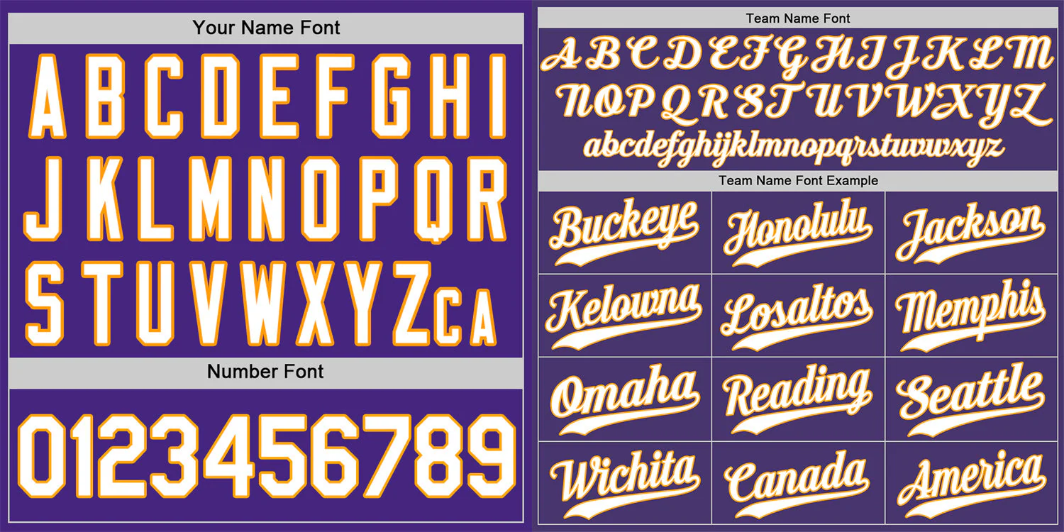 Custom Purple White-Gold Classic Style Authentic Baseball Jersey - Image 3