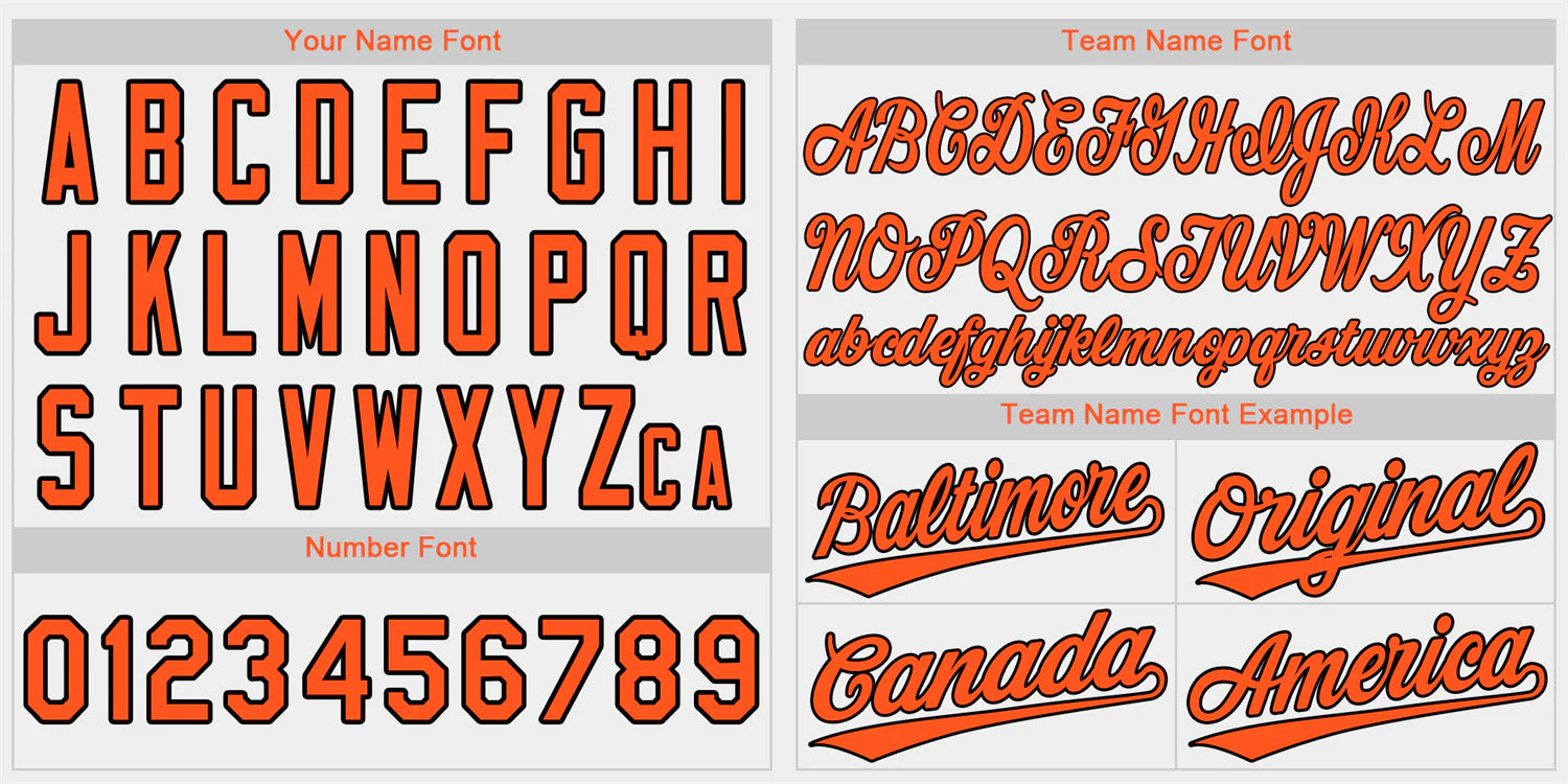 Custom White Orange-Black Classic Style Authentic Baseball Jersey - Image 3