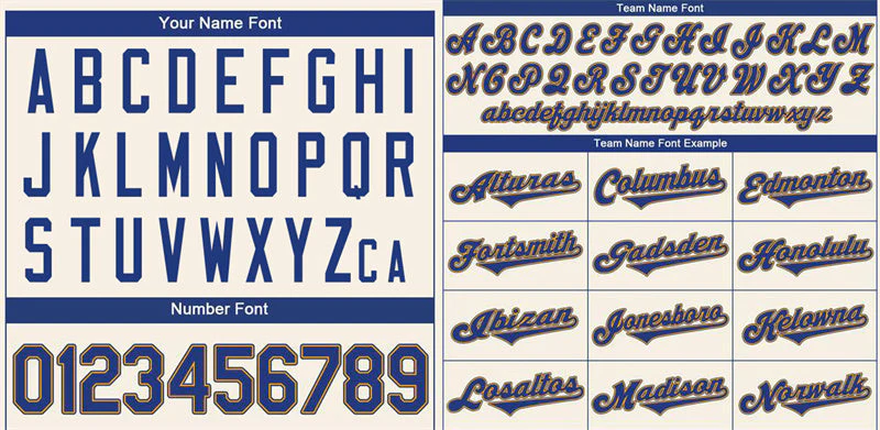 Custom Cream Royal-Gold Classic Style Authentic Baseball Jersey - Image 3