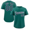 Custom Aqua Royal-White Solider Classic Style Authentic Baseball Jersey