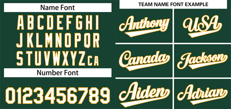 Custom Green White-Gold Classic Style Authentic Baseball Jersey - Image 3