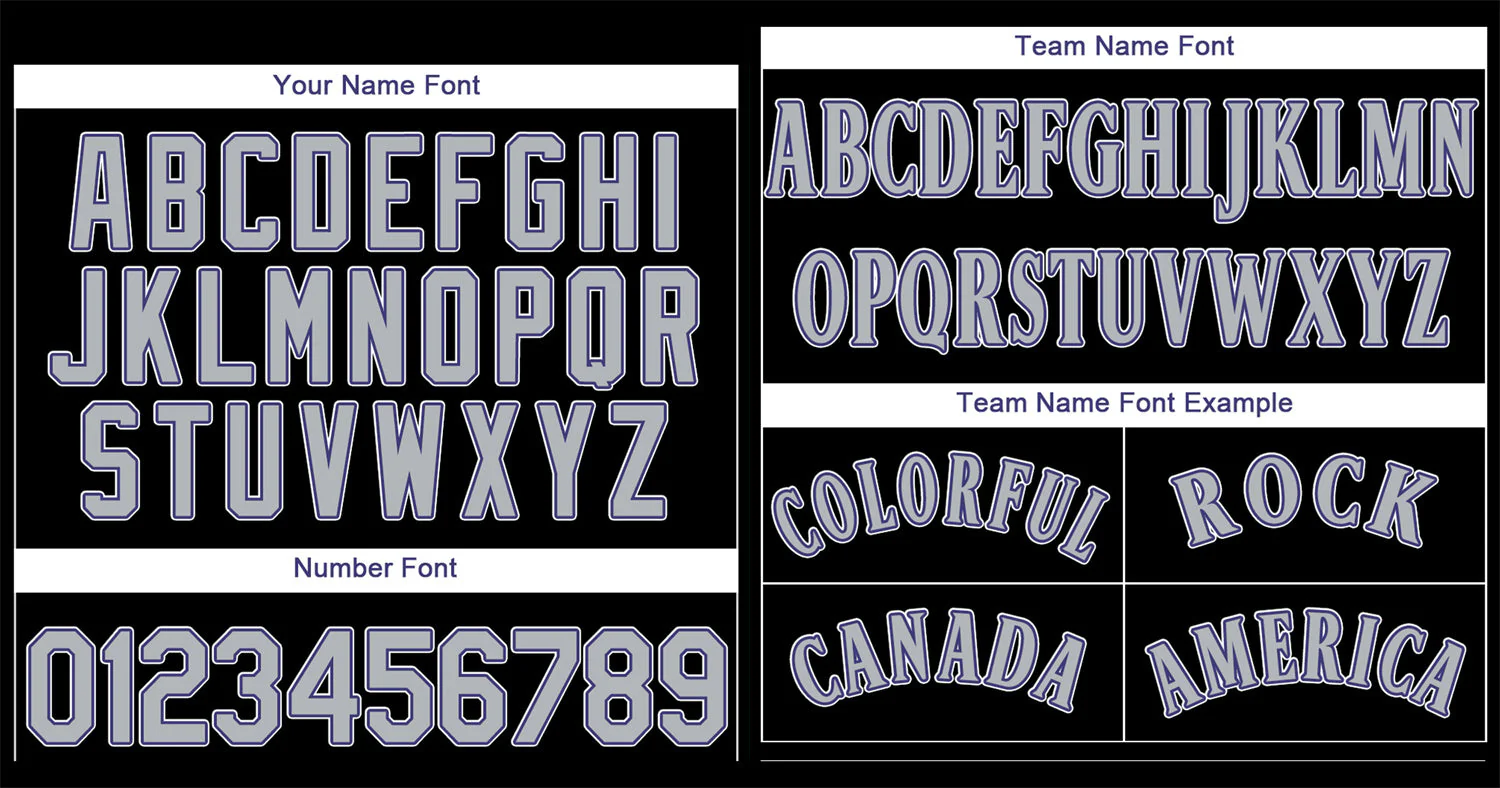 Custom Black Gray-White Bull Classic Style Authentic Baseball Jersey - Image 3