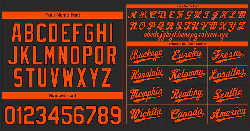 Custom Black Orange Hook Classic Style Authentic Baseball Jersey - Image 3