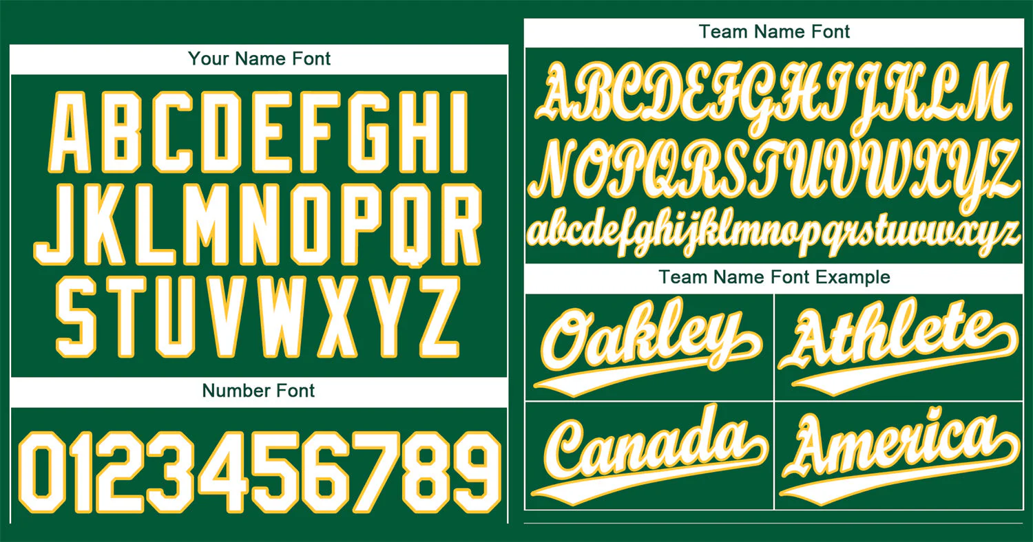 Custom Kelly Green White-Gold Classic Style Authentic Baseball Jersey - Image 3