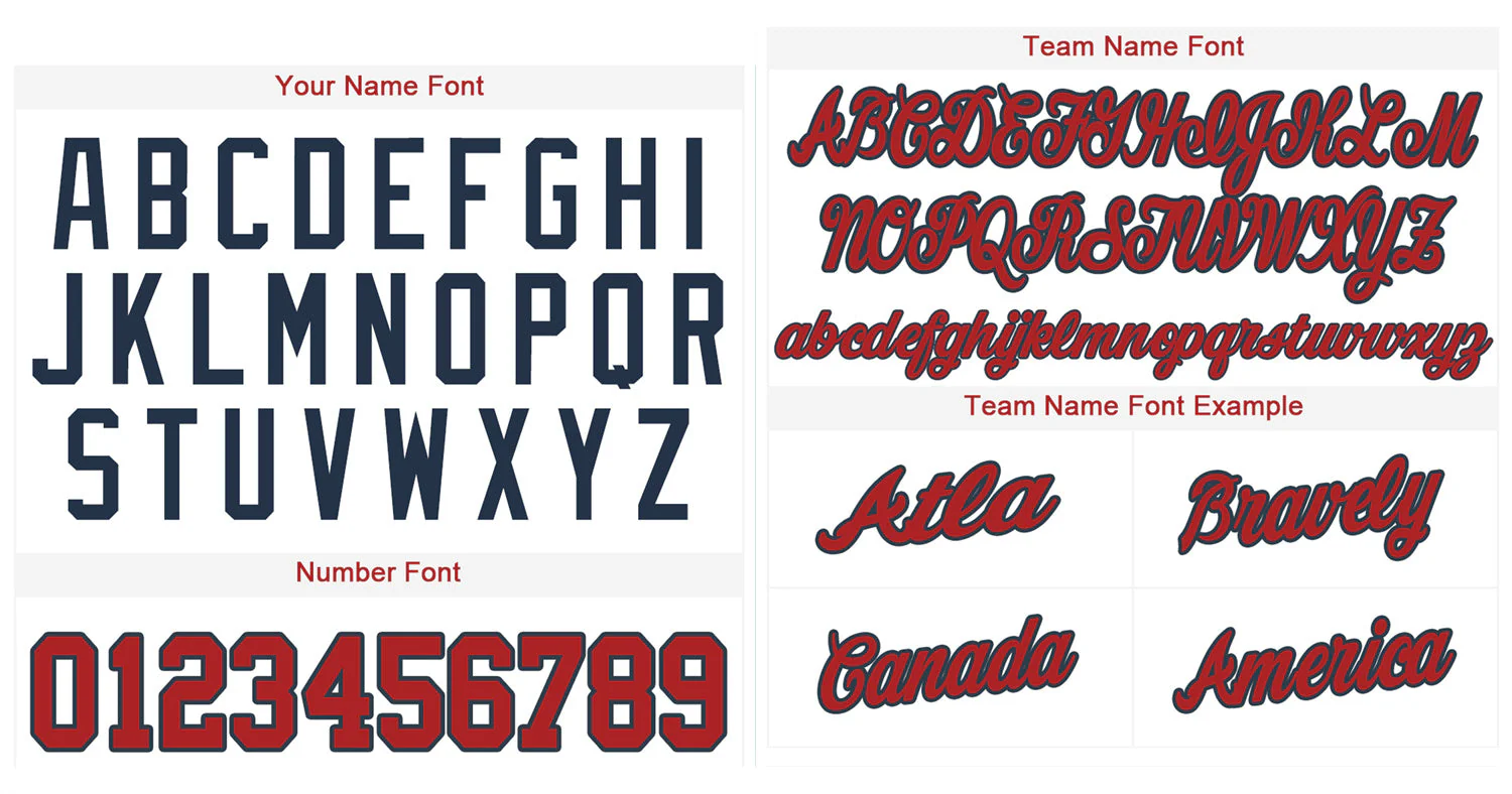 Custom White Red-Navy Classic Style Authentic Baseball Jersey - Image 3