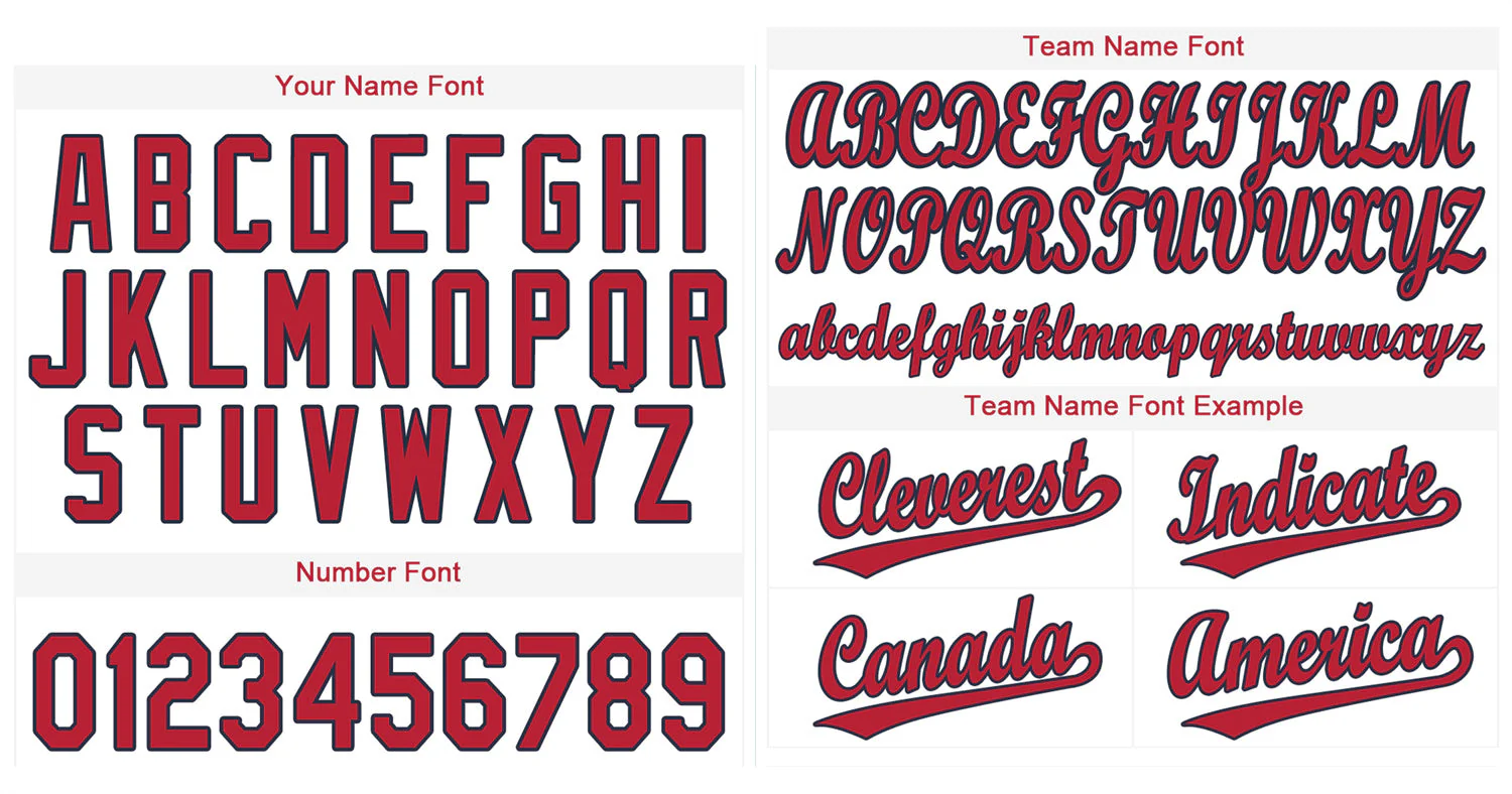 Custom White Red-Navy Classic Style Authentic Baseball Jersey - Image 3