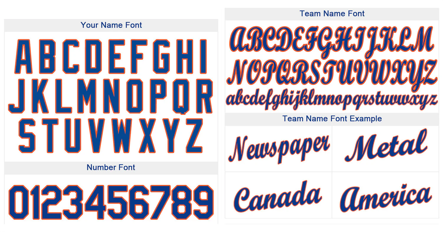 Custom White Royal-Orange Stripe Fashion Authentic Baseball Jersey - Image 3