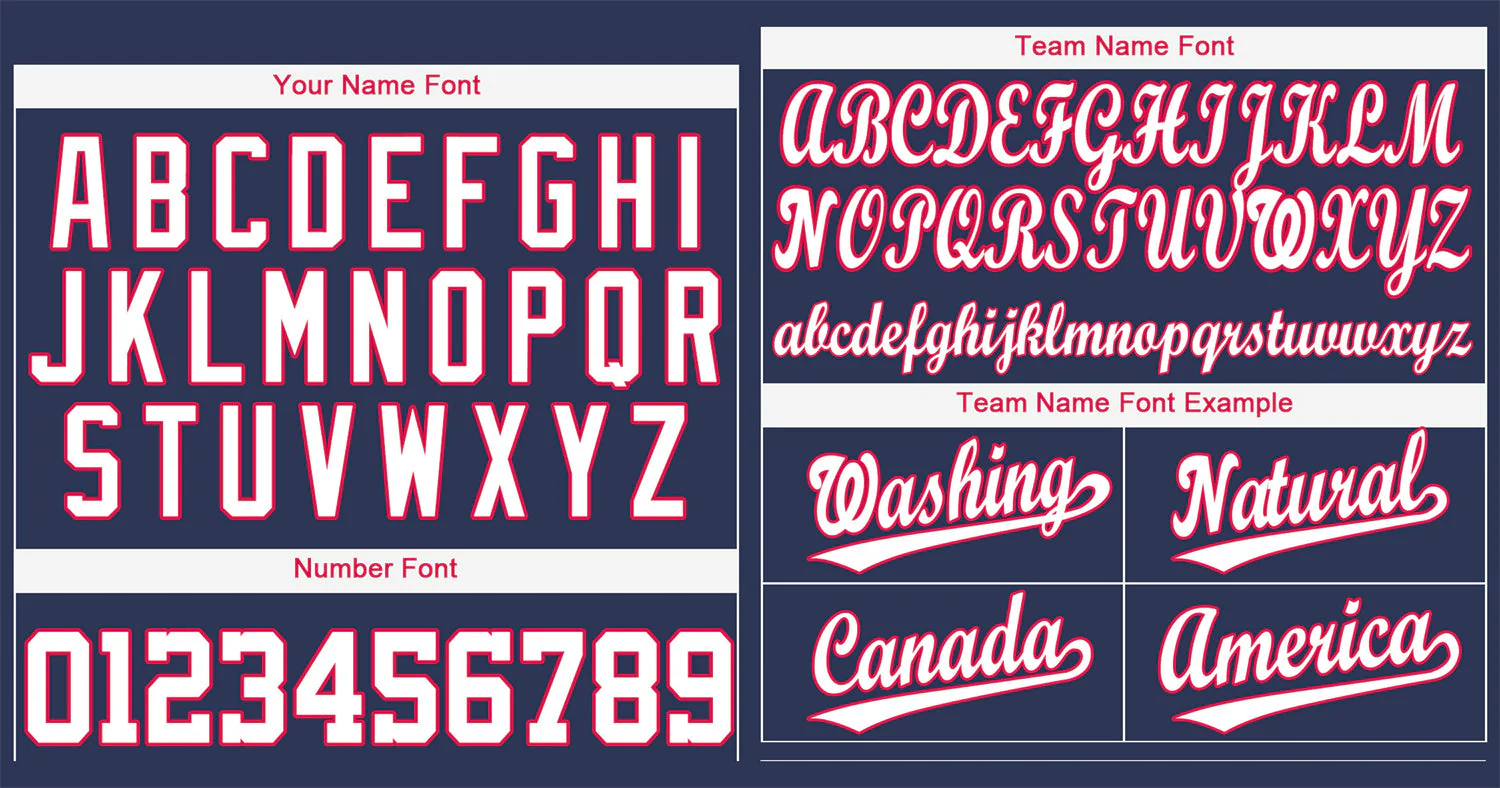 Custom Navy White-Red Hook Classic Style Authentic Baseball Jersey - Image 3