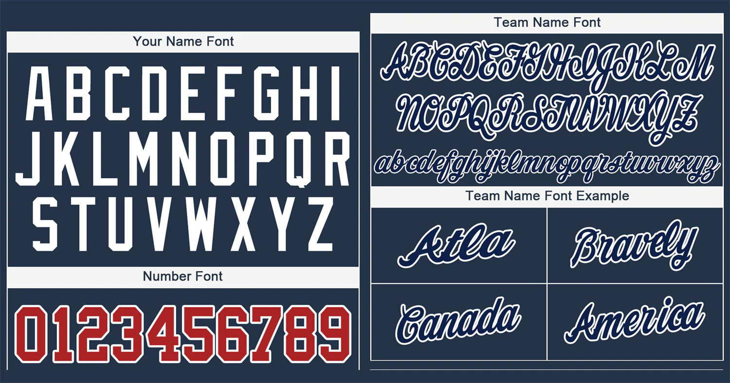 Custom Navy Navy-White Classic Style Authentic Baseball Jersey - Image 3