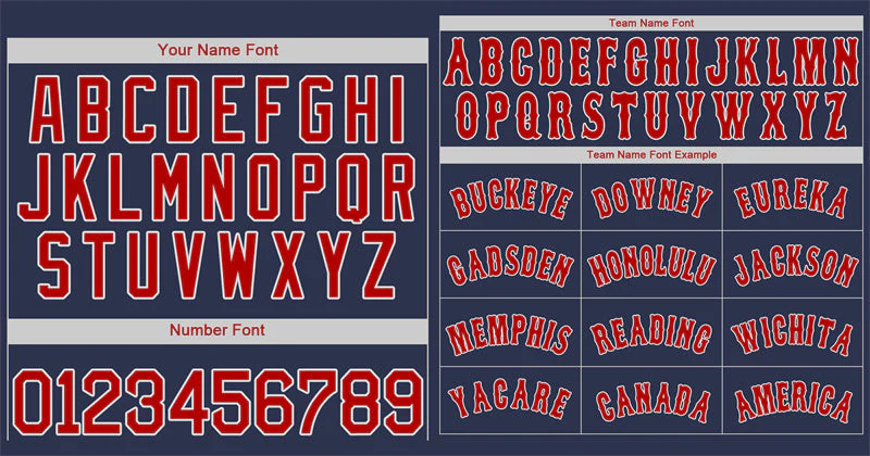 Custom Navy Red-White Bull Classic Style Authentic Baseball Jersey - Image 3