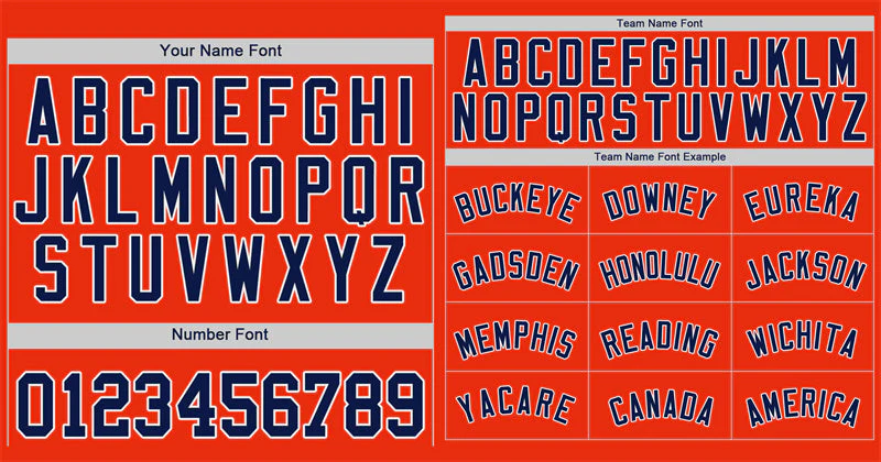 Custom Orange Navy-White Bull Classic Style Authentic Baseball Jersey - Image 3