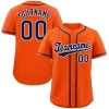 Custom Orange Royal-White Hook Classic Style Authentic Baseball Jersey