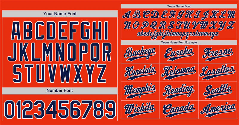 Custom Orange Royal-White Hook Classic Style Authentic Baseball Jersey - Image 3