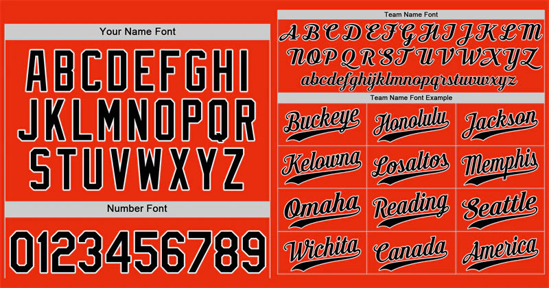 Custom Orange Black-White Hook Classic Style Authentic Baseball Jersey - Image 3