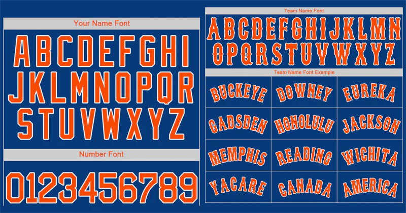 Custom Royal Orange-White Bull Classic Style Authentic Baseball Jersey - Image 3
