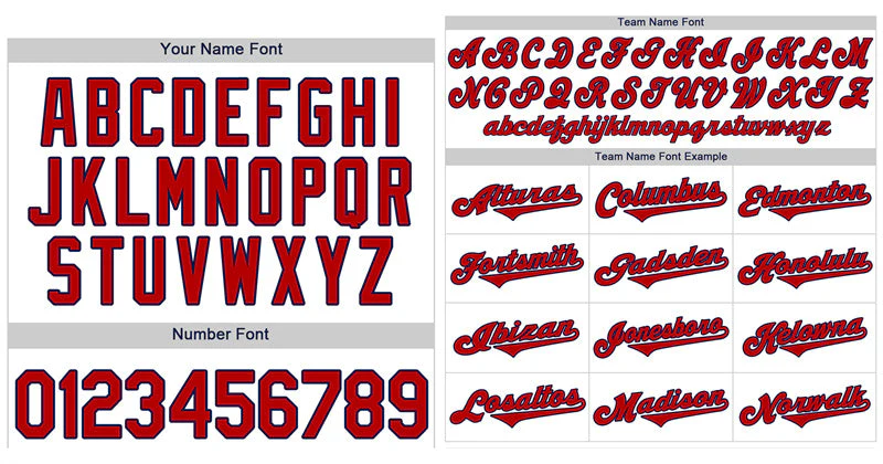 Custom White Red-Navy Classic Style Authentic Baseball Jersey - Image 3