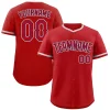 Custom Red Red-White Classic Style Authentic Baseball Jersey