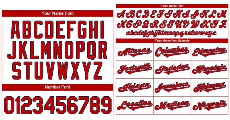 Custom White Red-Navy Classic Style Authentic Baseball Jersey - Image 3