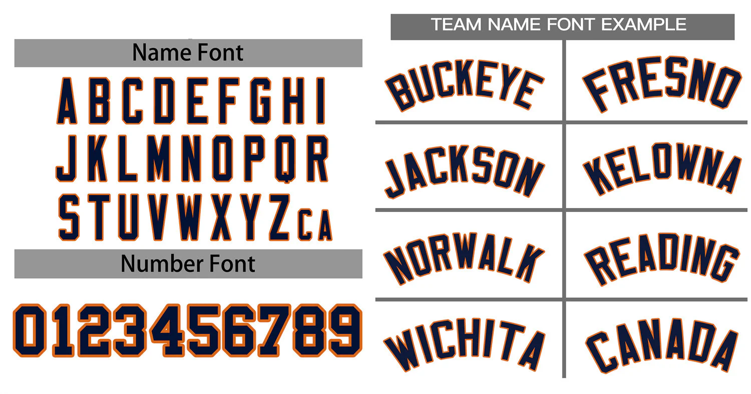 Custom White Navy-Orange Classic Style Authentic Baseball Jersey - Image 3