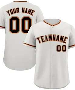 Custom Cream Black-Old Gold Classic Style Authentic Baseball Jersey