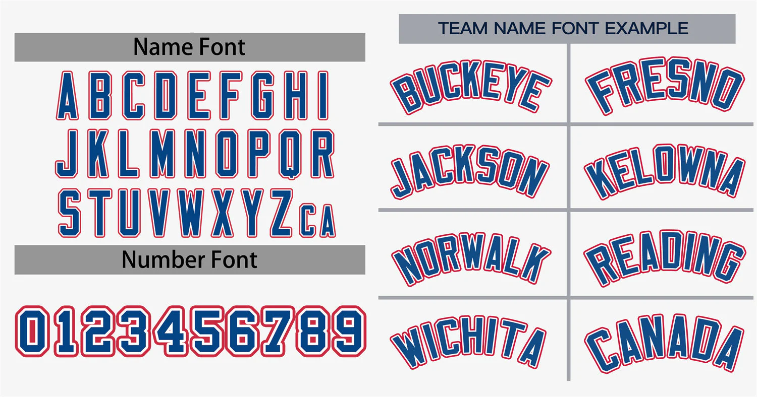 Custom White Royal-Red Classic Style Authentic Baseball Jersey - Image 3