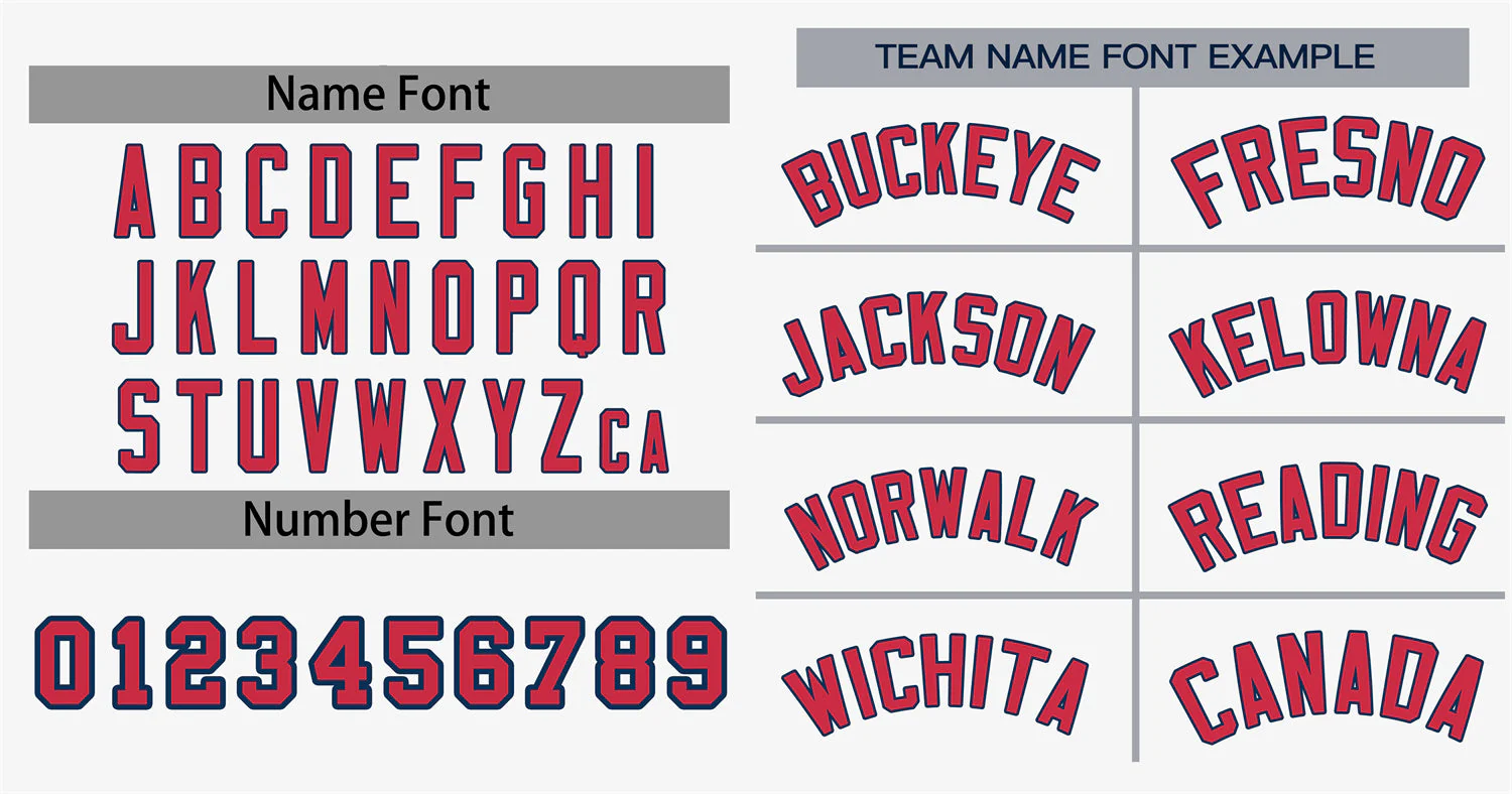 Custom White Red-Navy Classic Style Authentic Baseball Jersey - Image 3