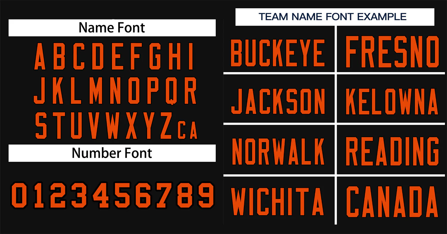 Custom Black Orange Classic Style Authentic Baseball Jersey - Image 3