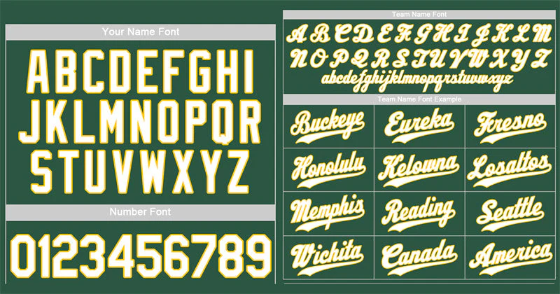 Custom Kelly Green White-Gold Classic Style Authentic Baseball Jersey - Image 3