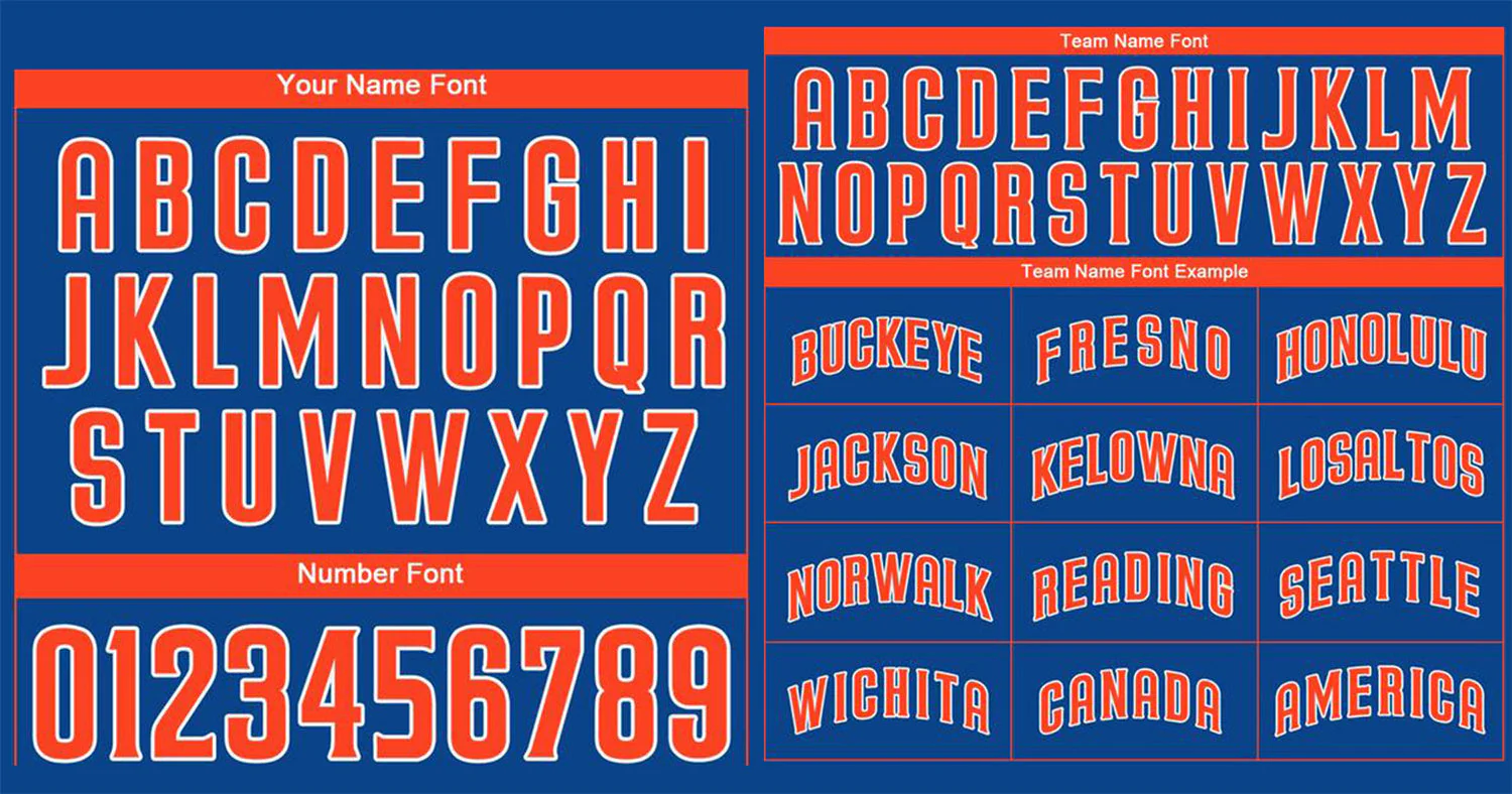 Custom Royal Orange-White Classic Style Authentic Baseball Jersey - Image 3