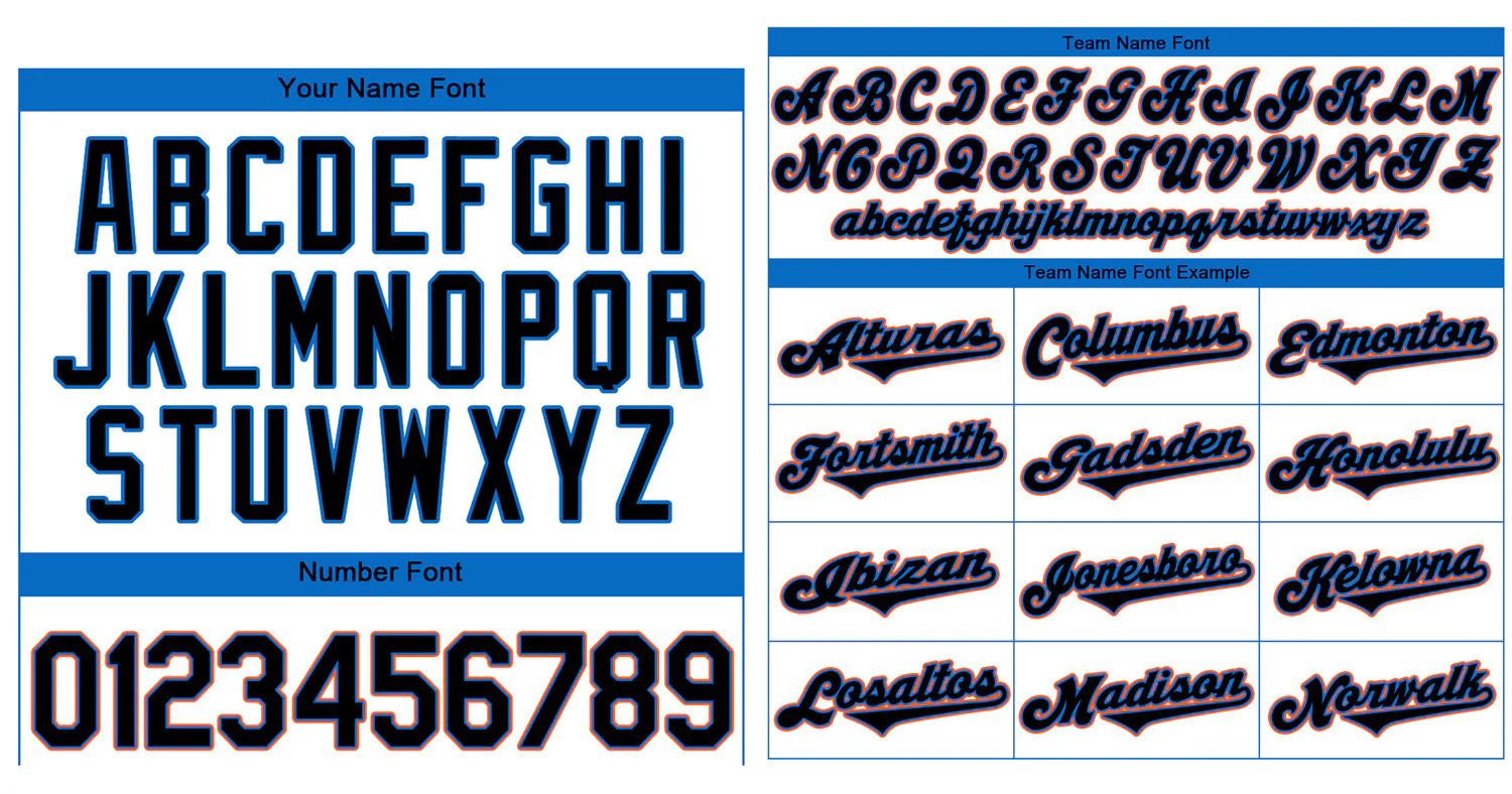 Custom White Powder Blue-Orange Classic Style Authentic Baseball Jersey - Image 3