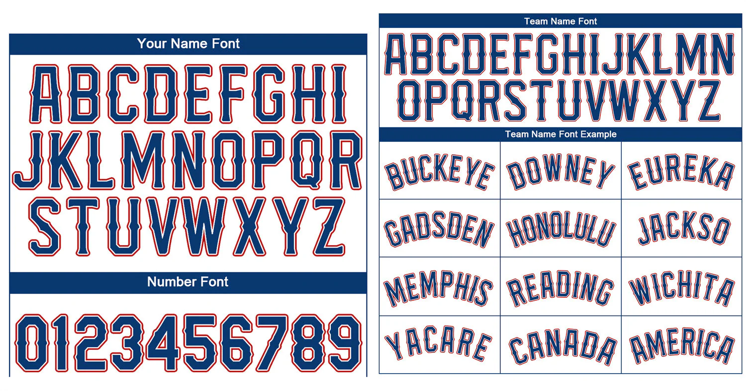 Custom White Royal-Red Classic Style Authentic Baseball Jersey - Image 3