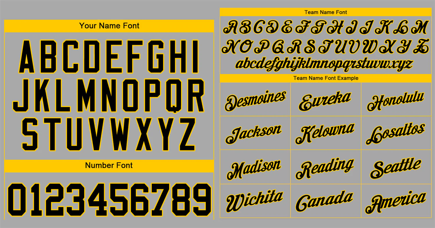 Custom Gray Black-Gold Classic Style Authentic Baseball Jersey - Image 3