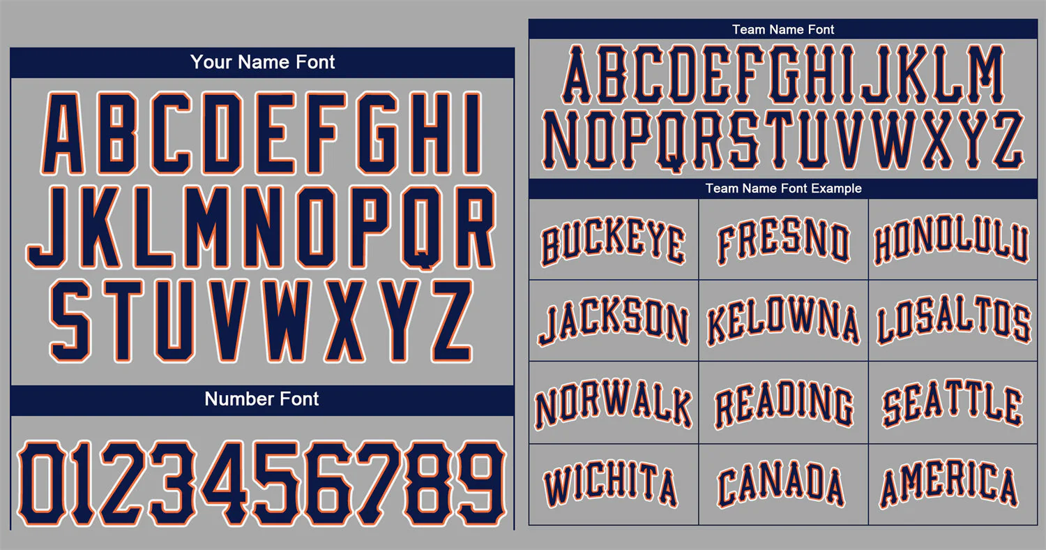 Custom Gray Navy-White Classic Style Authentic Baseball Jersey - Image 3