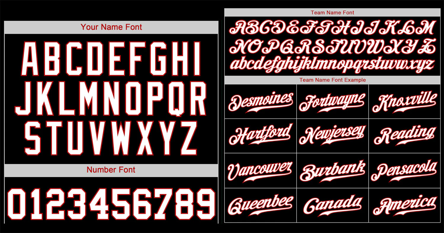 Custom Black White-Red Classic Style Authentic Baseball Jersey - Image 3