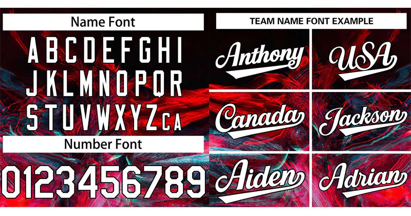 Custom Red White-Black Graffiti Pattern Authentic Baseball Jersey - Image 3