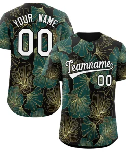 Custom Black White-Black Graffiti Pattern Authentic Baseball Jersey