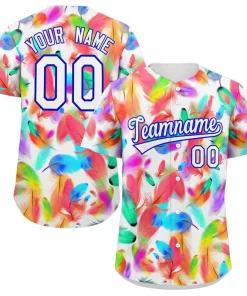 Custom White Royal-Red Graffiti Pattern Authentic Baseball Jersey