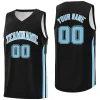 Custom Black Light Blue Classic Tops Athletic Casual Basketball Jersey