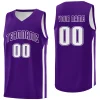 Custom Purple White Classic Tops Fashion Sportwear Basketball Jersey