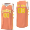 Custom Orange Yellow Classic Tops Men/Boy Athletic Basketball Jersey