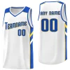 Custom White Yellow-RoyalClassic Tops Breathable Basketball Jersey