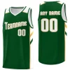 Custom Green White Classic Tops Fashion Sportwear Basketball Jersey
