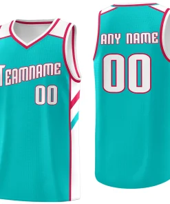 Custom Light Green White Classic Tops Men/Boy Athletic Basketball Jersey