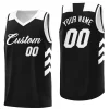 Custom Black White Classic Tops Mesh Sport Basketball Jersey